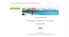 Desktop Screenshot of godswisdomforourproblems.com