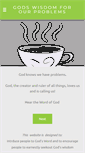 Mobile Screenshot of godswisdomforourproblems.com